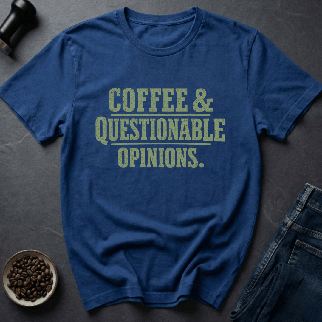 Coffee graphic Coffee Opinions T-Shirt in by Caffeine Dept