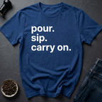Coffee graphic Carry On T-Shirt in by Caffeine Dept