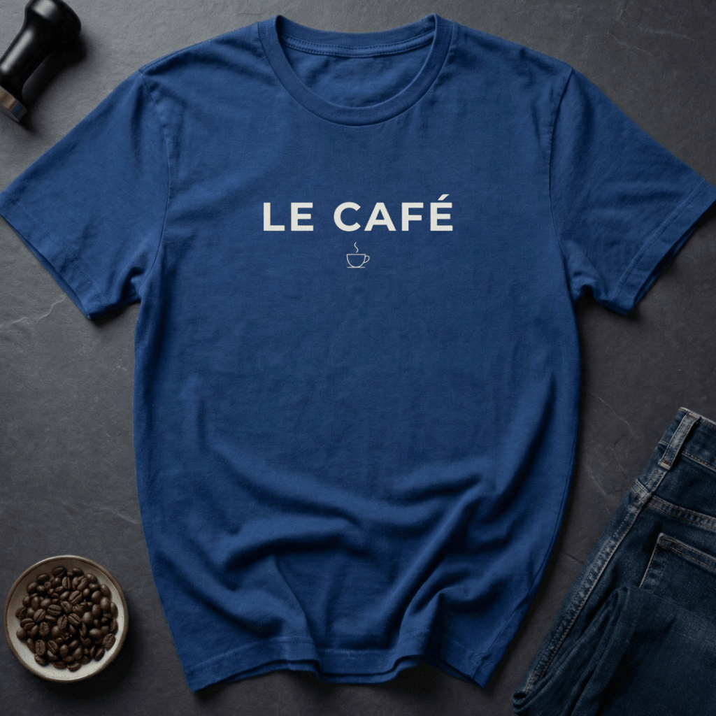 Coffee graphic Cafe Mood T-Shirt in by Caffeine Dept
