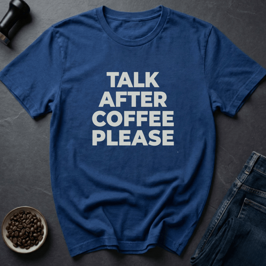 Coffee graphic Now Talking T-Shirt in by Caffeine Dept