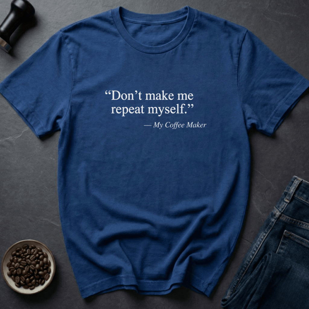 Coffee graphic Pot Listener T-Shirt in by Caffeine Dept