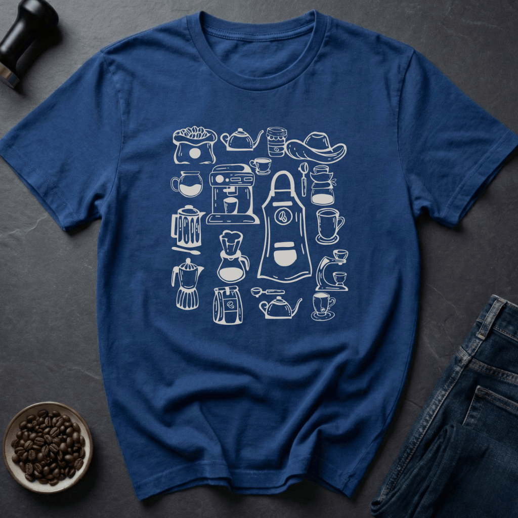 Coffee graphic Coffee Elements T-Shirt in by Caffeine Dept