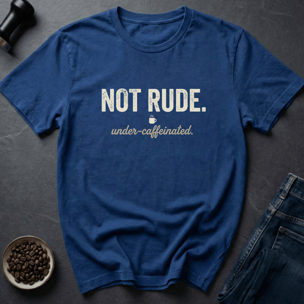 Coffee graphic Bean Warning T-Shirt in by Caffeine Dept