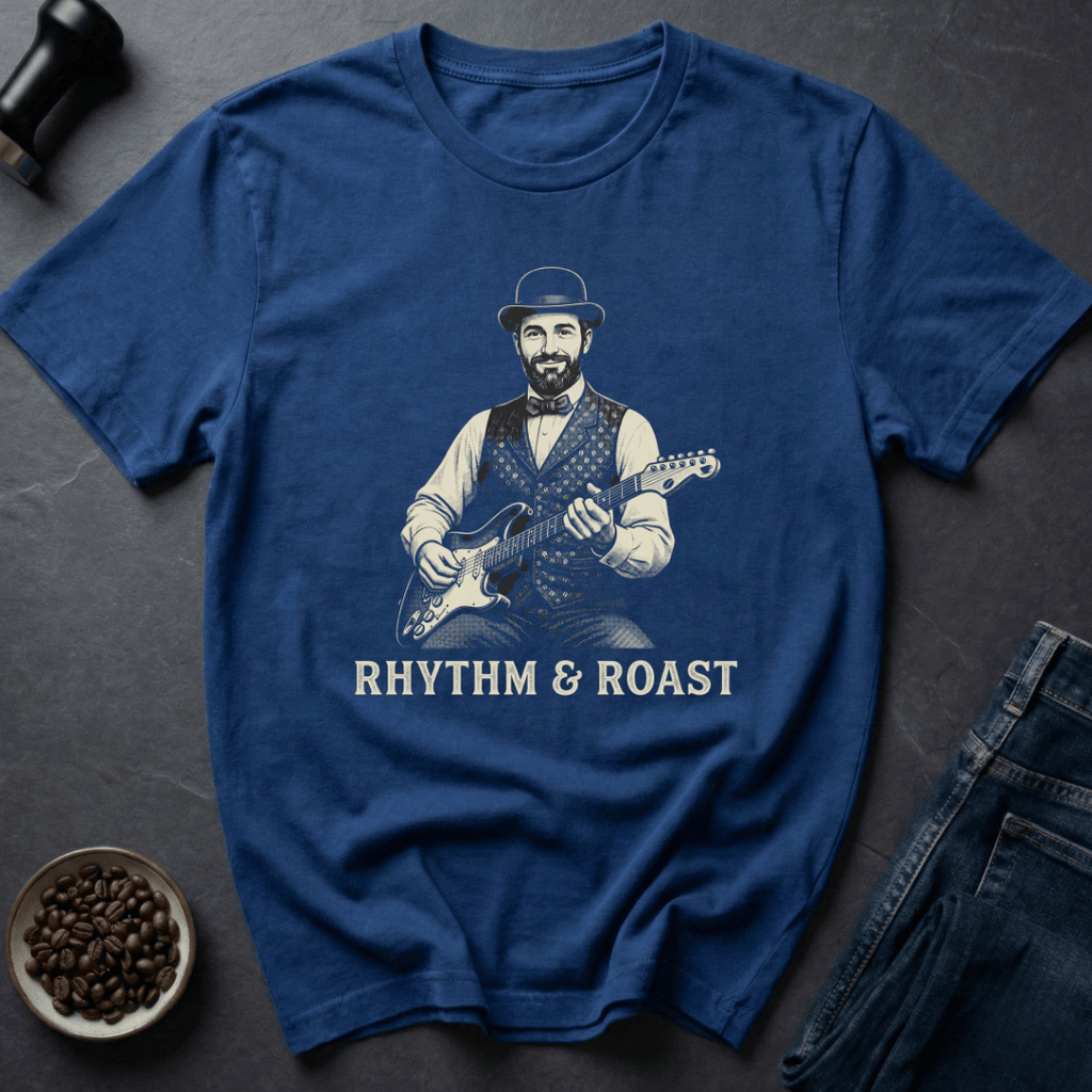 Coffee graphic Brew Rhythm T-Shirt in by Caffeine Dept