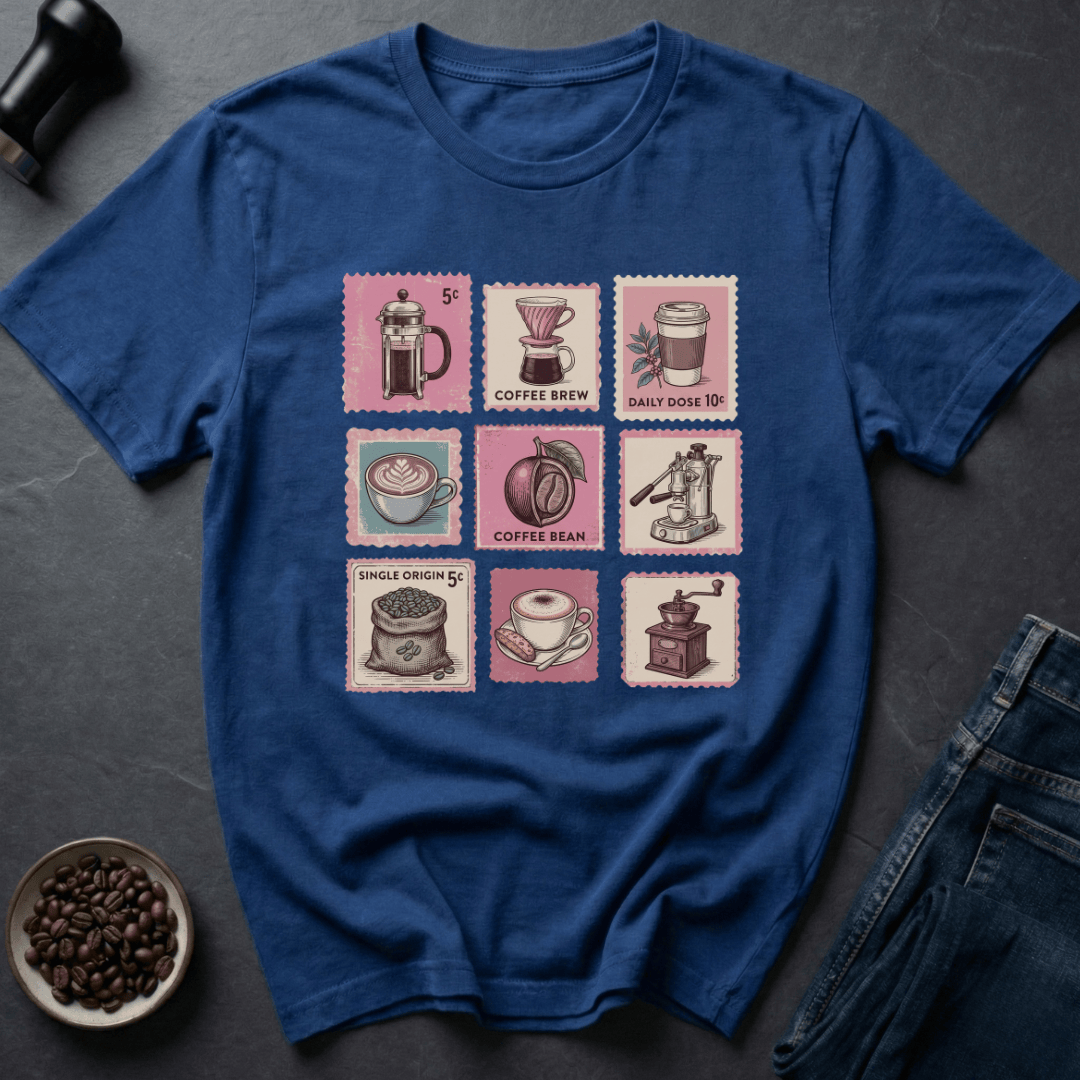 Coffee graphic Roast Post T-Shirt in by Caffeine Dept