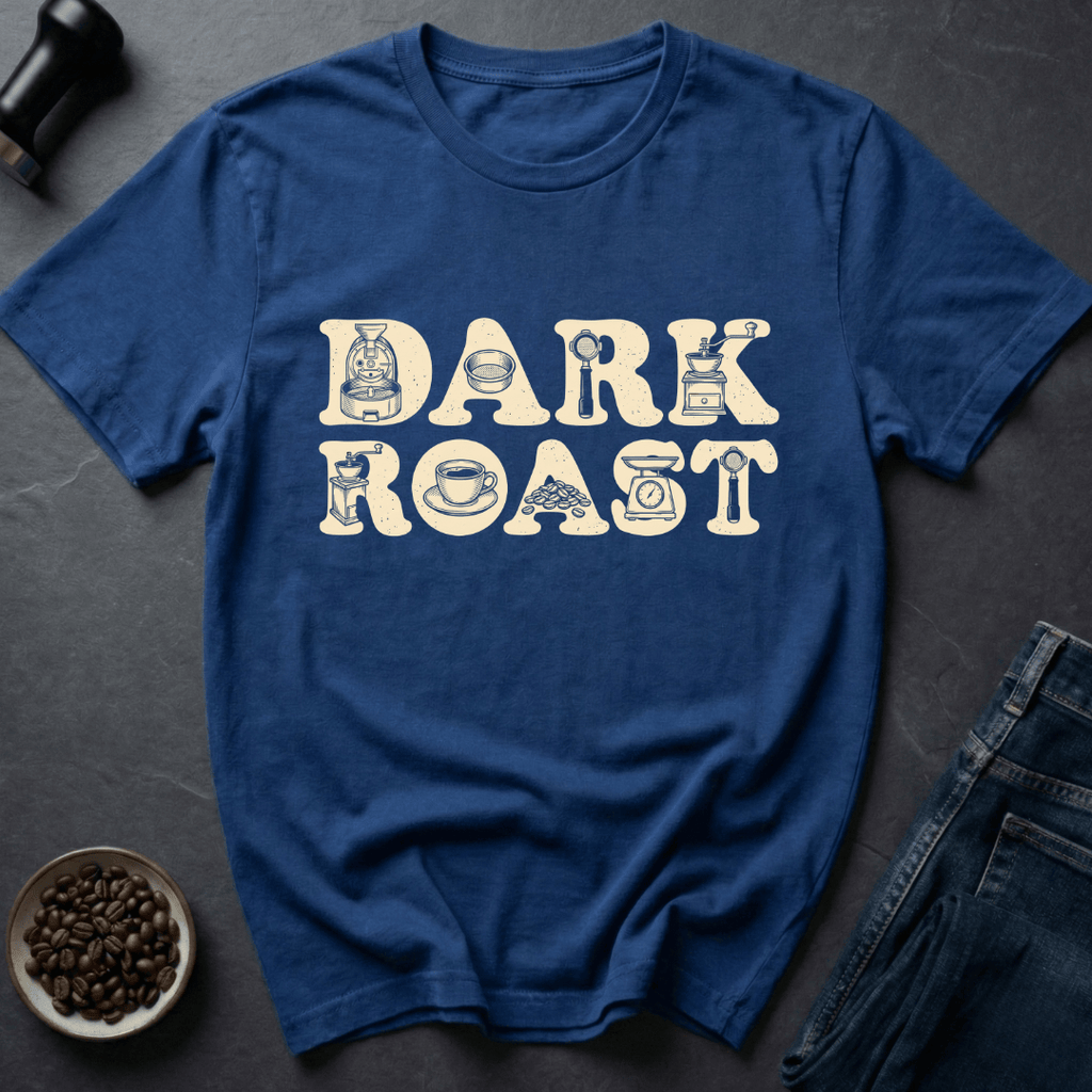 Coffee graphic Dark Roast T-Shirt in by Caffeine Dept