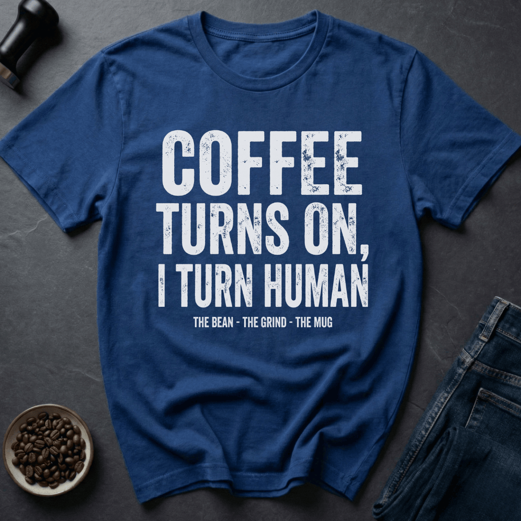 Coffee graphic Coffee On T-Shirt in by Caffeine Dept