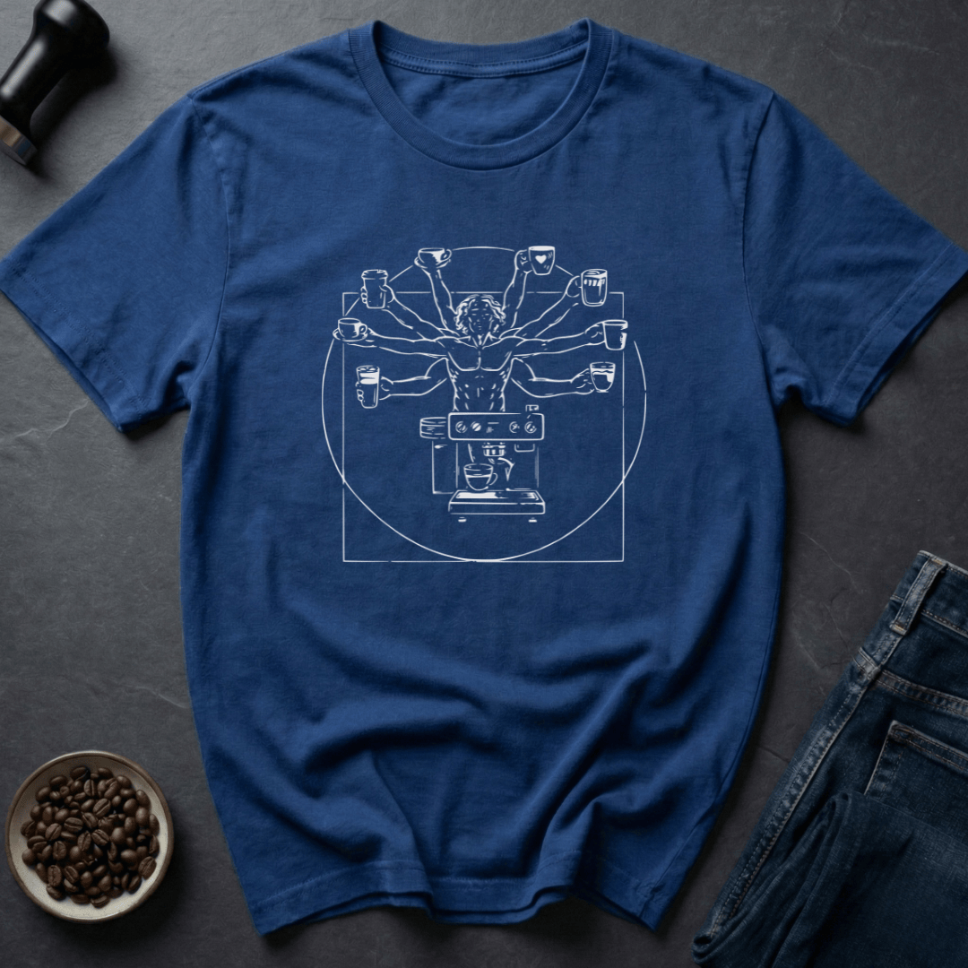 Coffee graphic Barista Genius T-Shirt in by Caffeine Dept