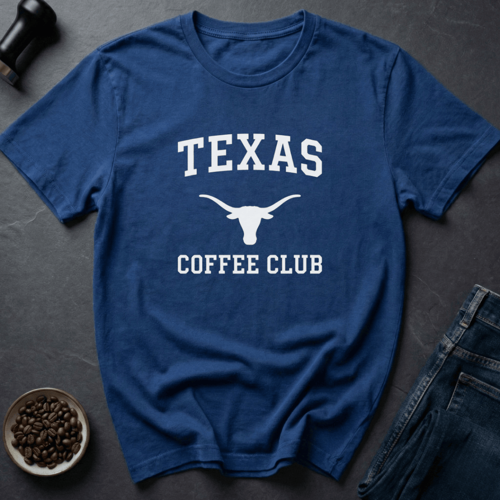 Coffee graphic Cowboy Roast T-Shirt in by Caffeine Dept