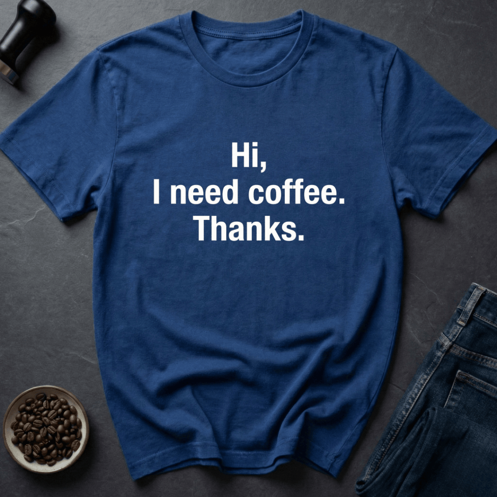 Coffee graphic Coffee Please T-Shirt in by Caffeine Dept