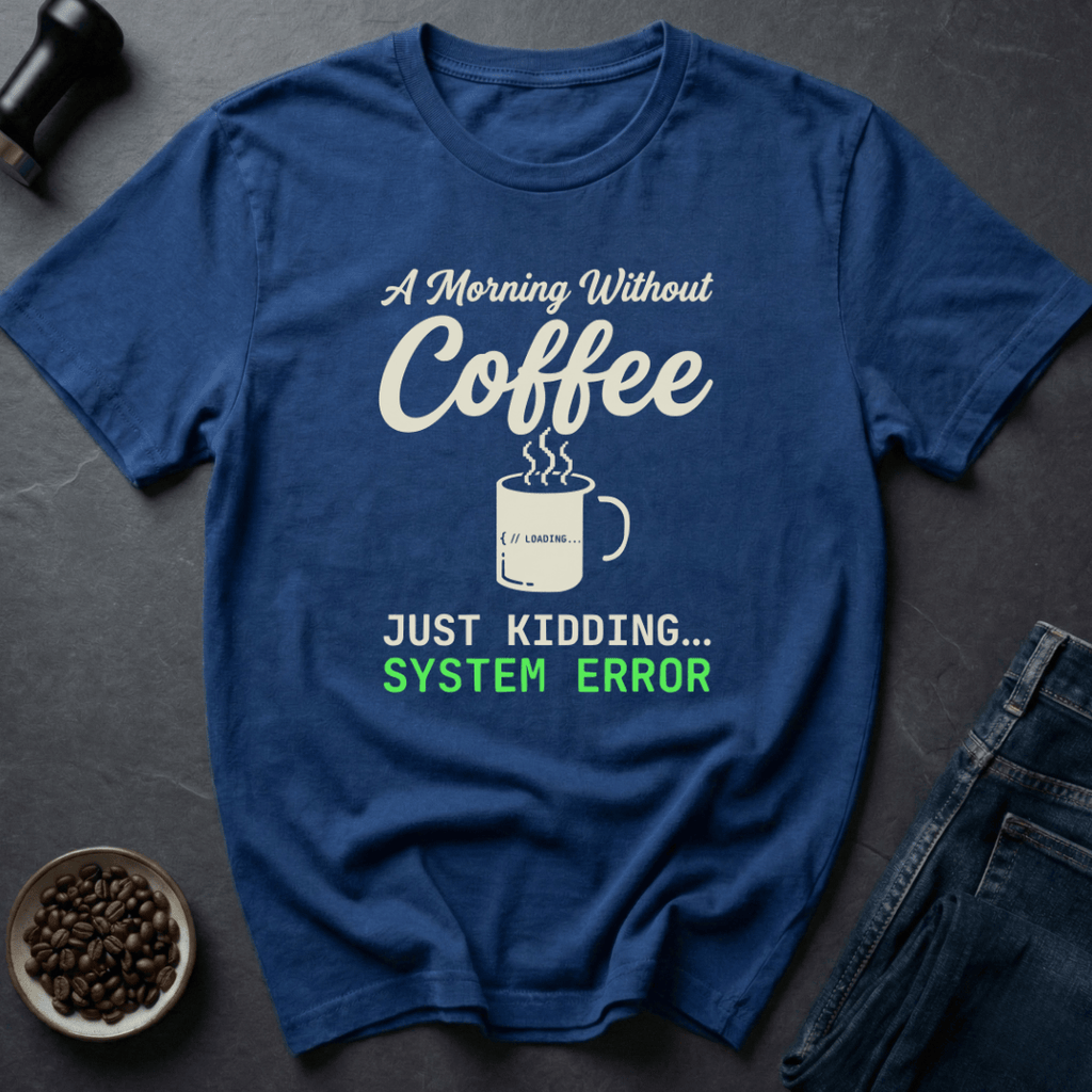 Coffee graphic Coffee Not Found T-Shirt in by Caffeine Dept