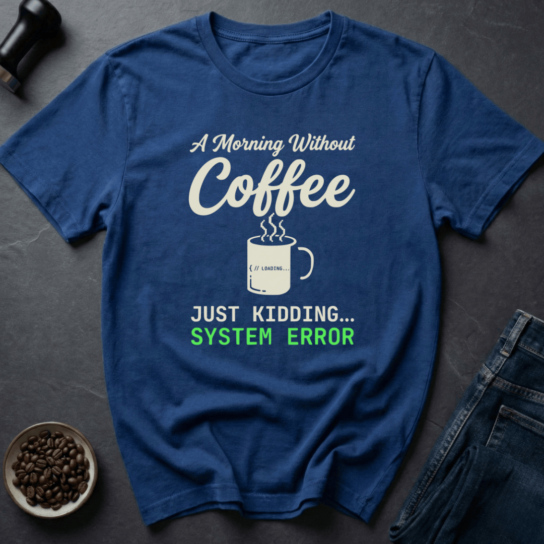 Coffee graphic Coffee Not Found T-Shirt in by Caffeine Dept