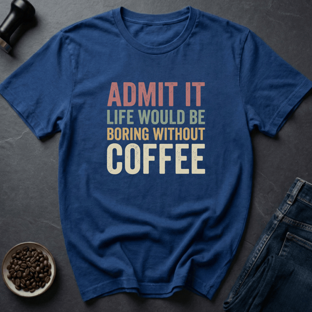Coffee graphic Admit It T-Shirt in by Caffeine Dept