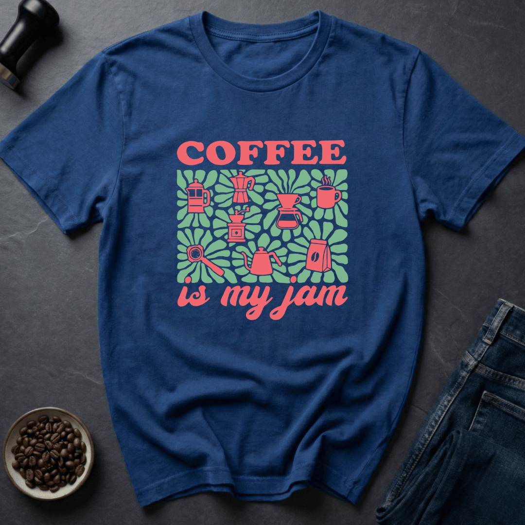 Coffee graphic Brew Mood T-Shirt in by Caffeine Dept