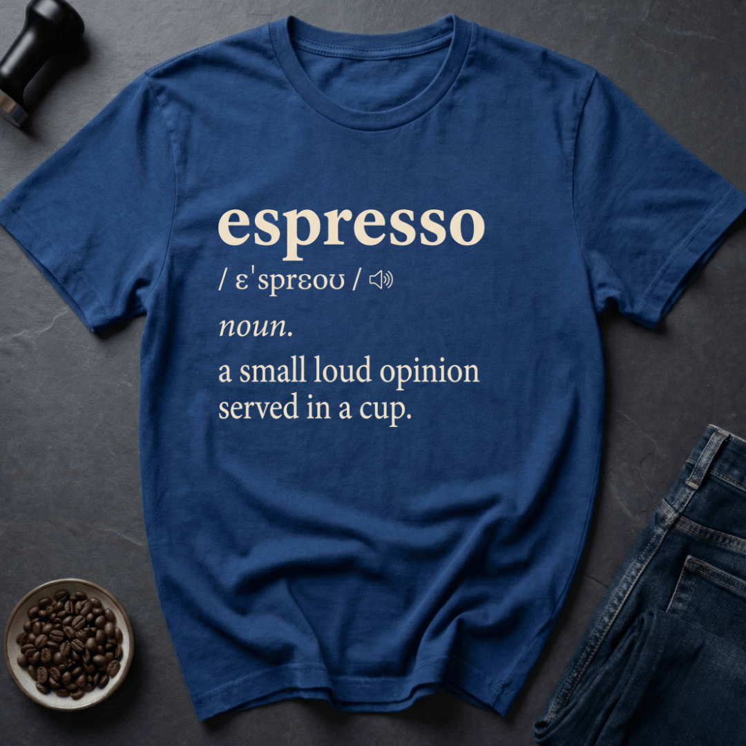 Coffee graphic Loud Shot T-Shirt in by Caffeine Dept