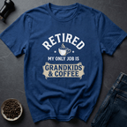 Coffee graphic Coffee Retirement T-Shirt in by Caffeine Dept