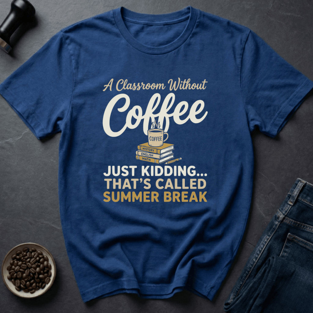 Coffee graphic Teacher Coffee T-Shirt in by Caffeine Dept