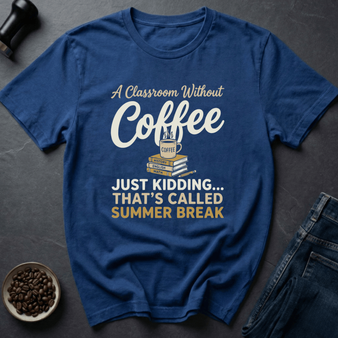 Coffee graphic Teacher Coffee T-Shirt in by Caffeine Dept