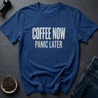 Coffee graphic Coffee Now T-Shirt in by Caffeine Dept