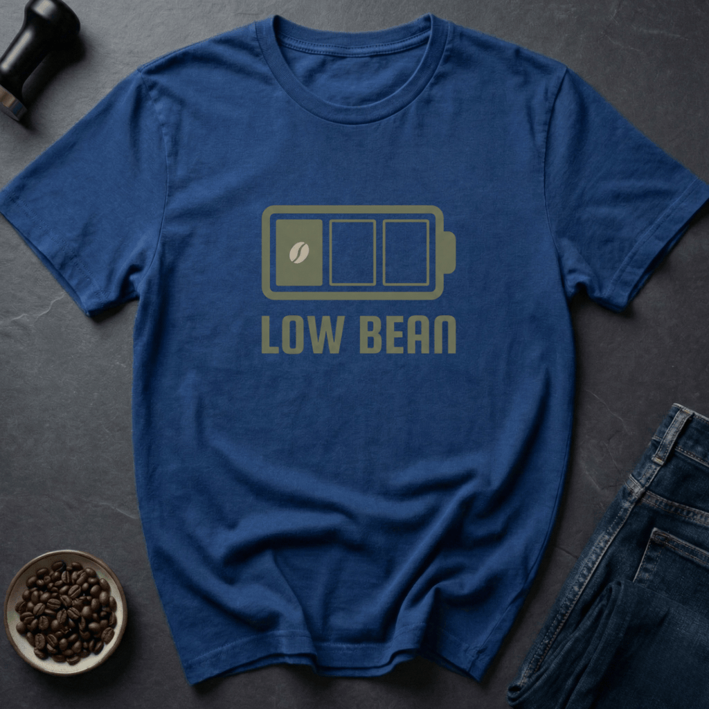 Coffee graphic Low Bean T-Shirt in by Caffeine Dept