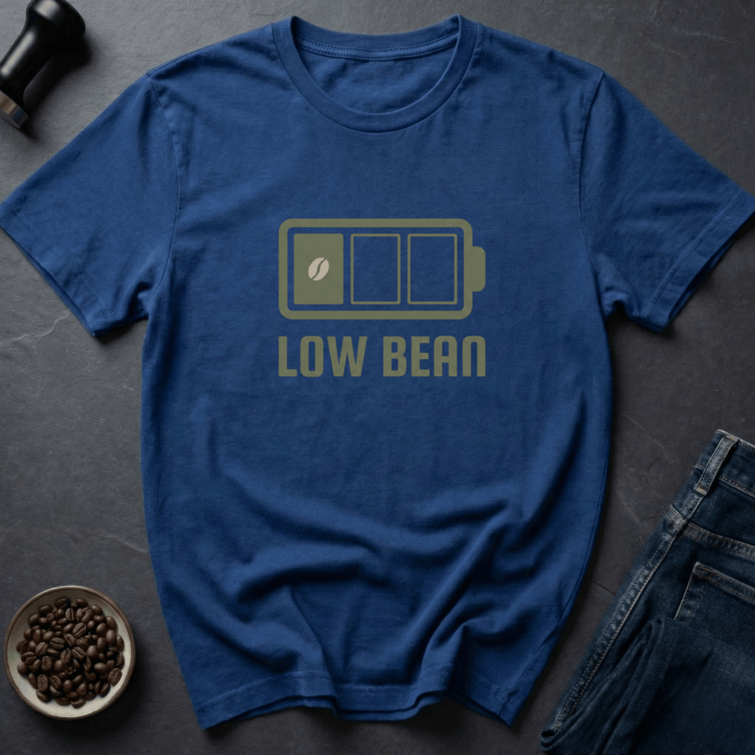 Coffee graphic Low Bean T-Shirt in by Caffeine Dept
