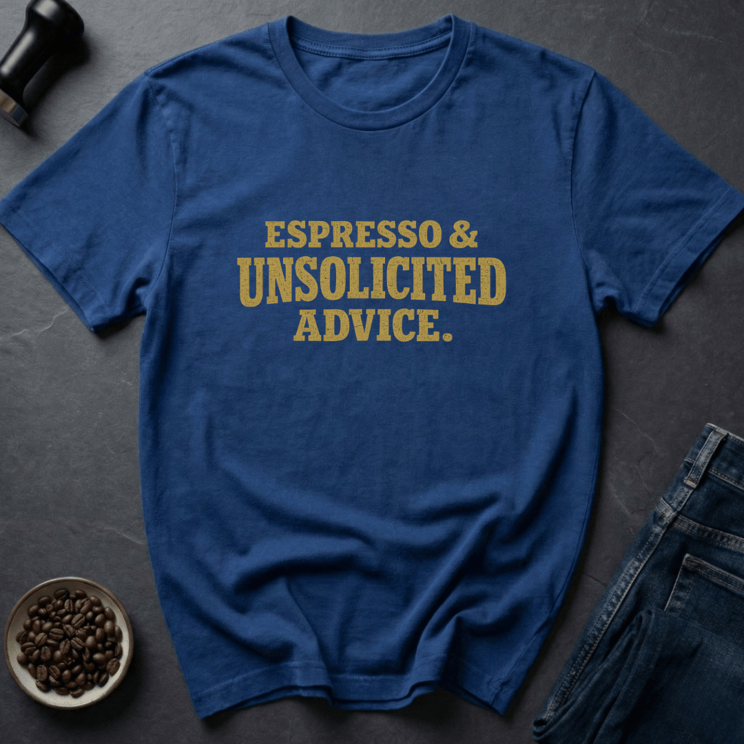 Coffee graphic Espresso Advice T-Shirt in by Caffeine Dept