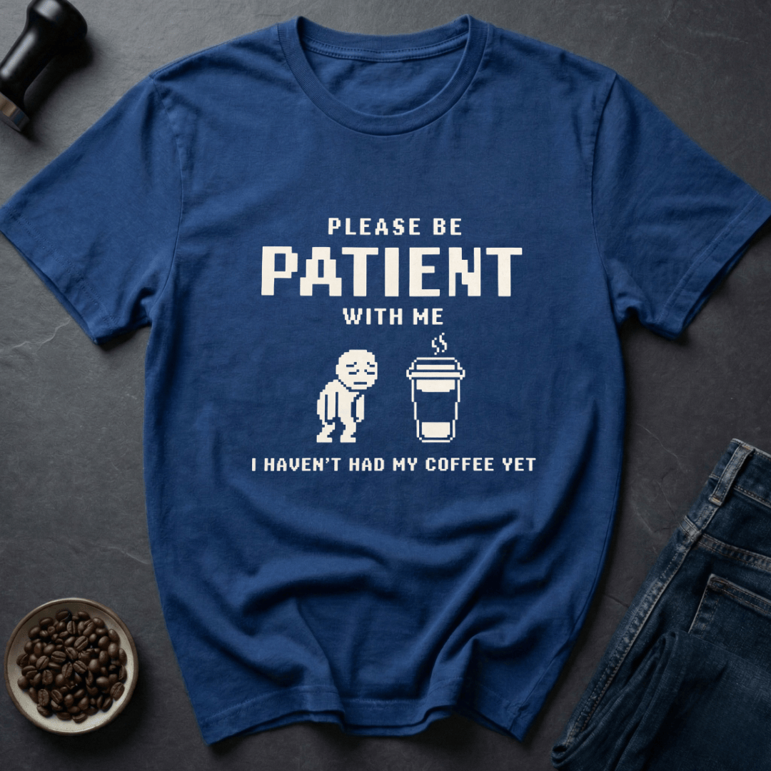 Coffee graphic Caffeine Pending T-Shirt in by Caffeine Dept