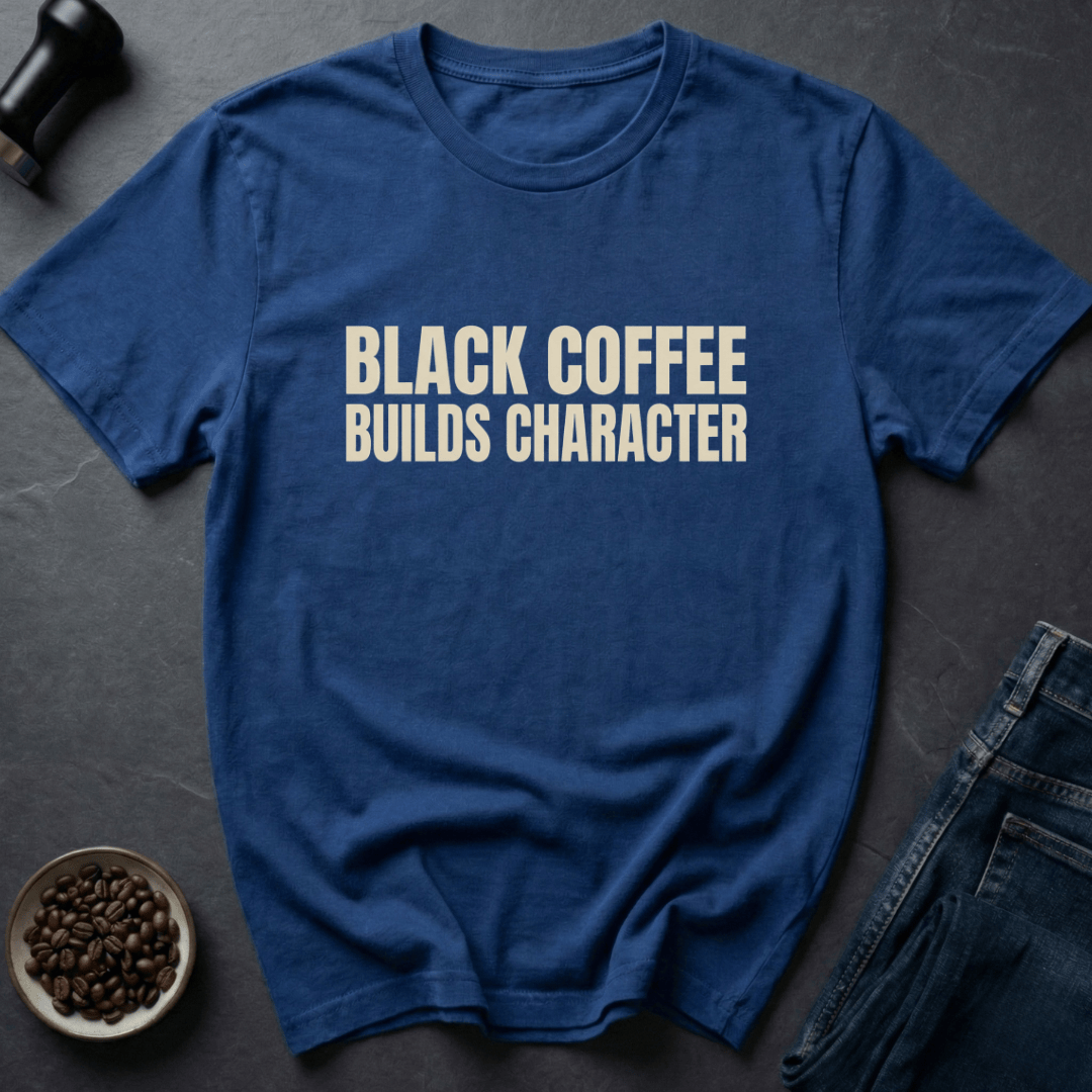Coffee graphic Black Coffee T-Shirt in by Caffeine Dept