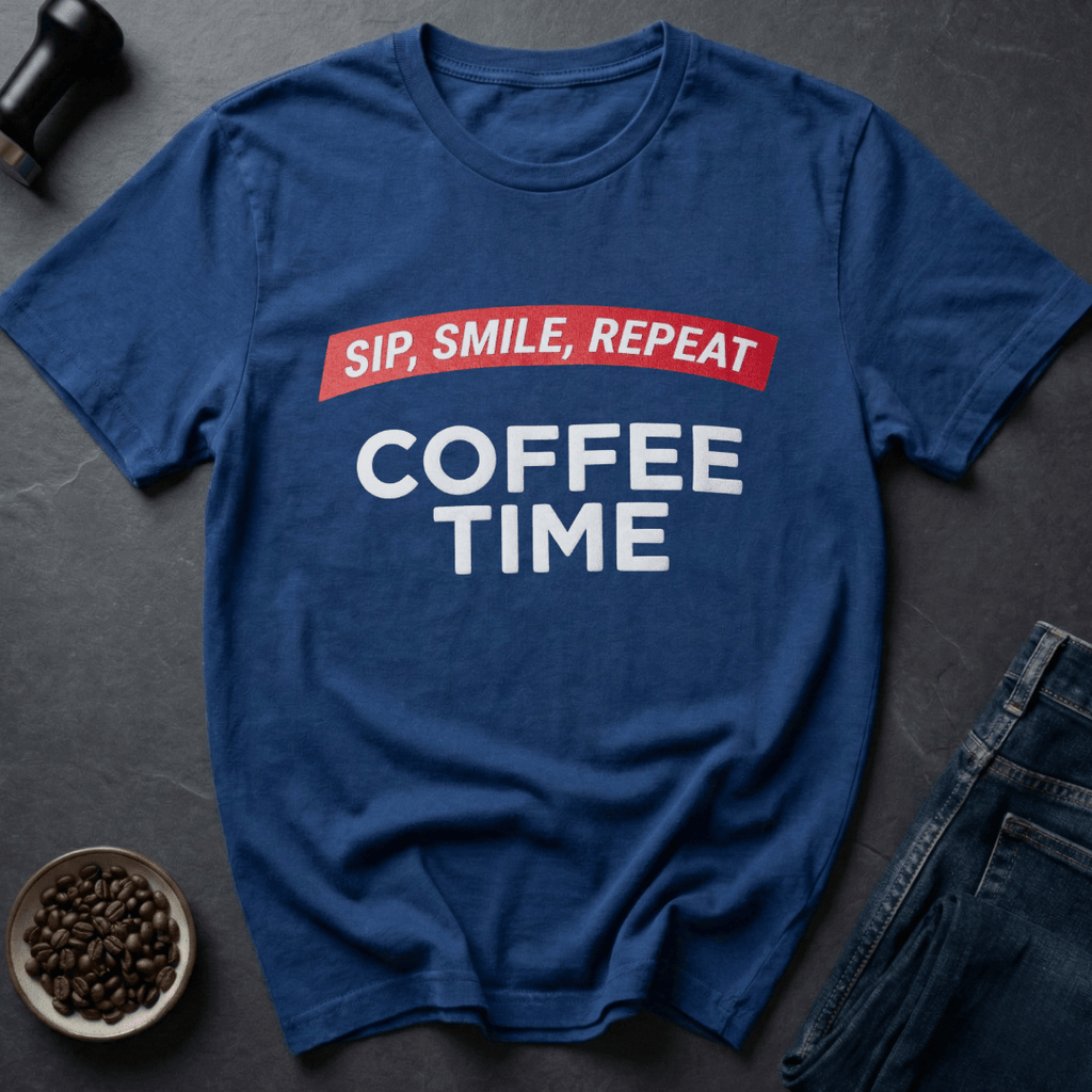 Coffee graphic Coffee Time T-Shirt in by Caffeine Dept