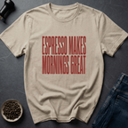 Coffee graphic Morning Fix T-Shirt in by Caffeine Dept