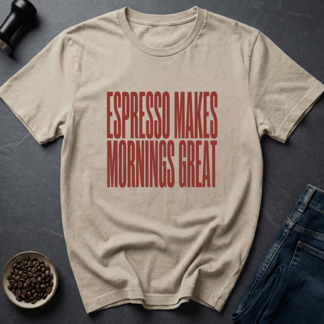 Coffee graphic Morning Fix T-Shirt in by Caffeine Dept