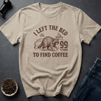 Coffee graphic Bed Escapee T-Shirt in by Caffeine Dept