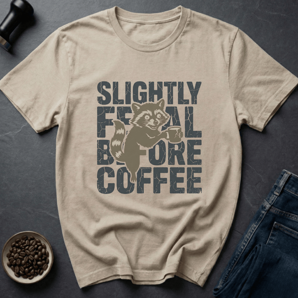 Coffee graphic Feral Coffee T-Shirt in by Caffeine Dept