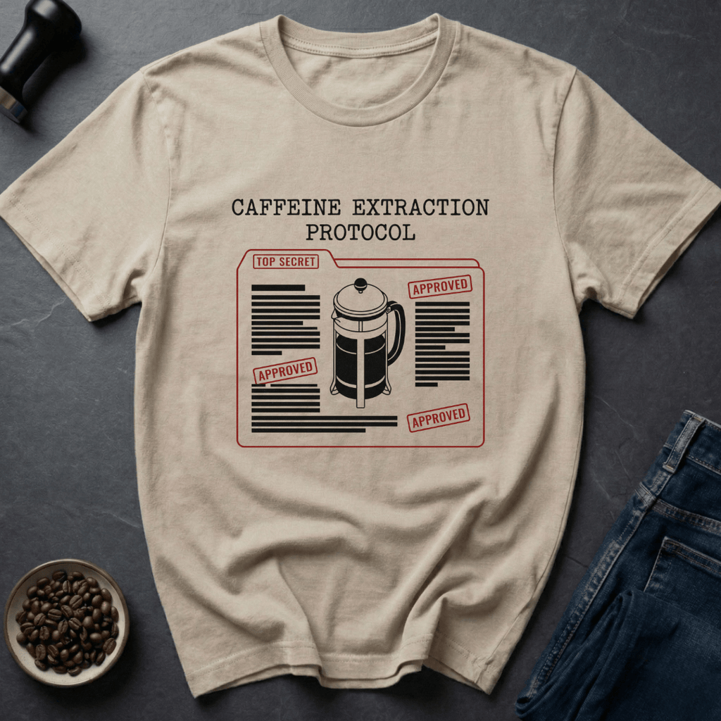 Coffee graphic Brew Protocol T-Shirt in by Caffeine Dept