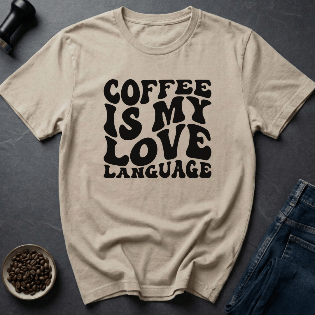 Coffee graphic Coffee is my Love... T-Shirt in by Caffeine Dept