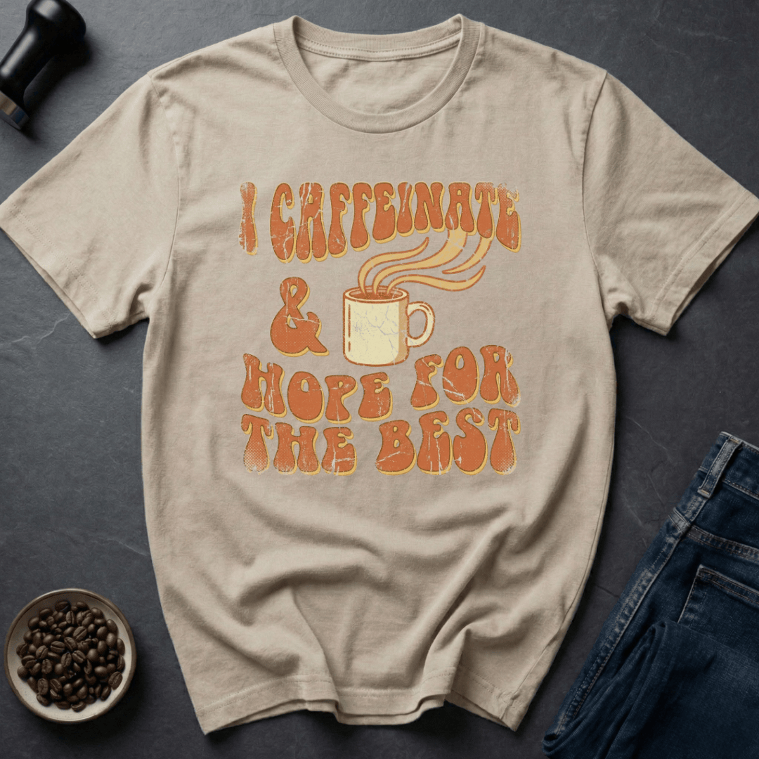 Coffee graphic Caffeinate Hope T-Shirt in by Caffeine Dept