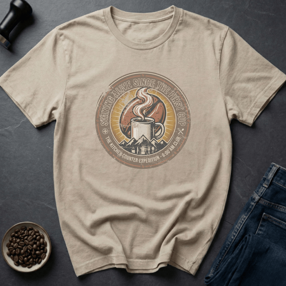 Coffee graphic Coffee Expedition T-Shirt in by Caffeine Dept
