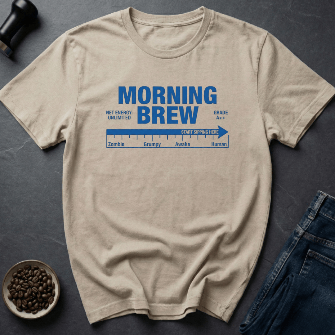 Coffee graphic Morning Brew T-Shirt in by Caffeine Dept