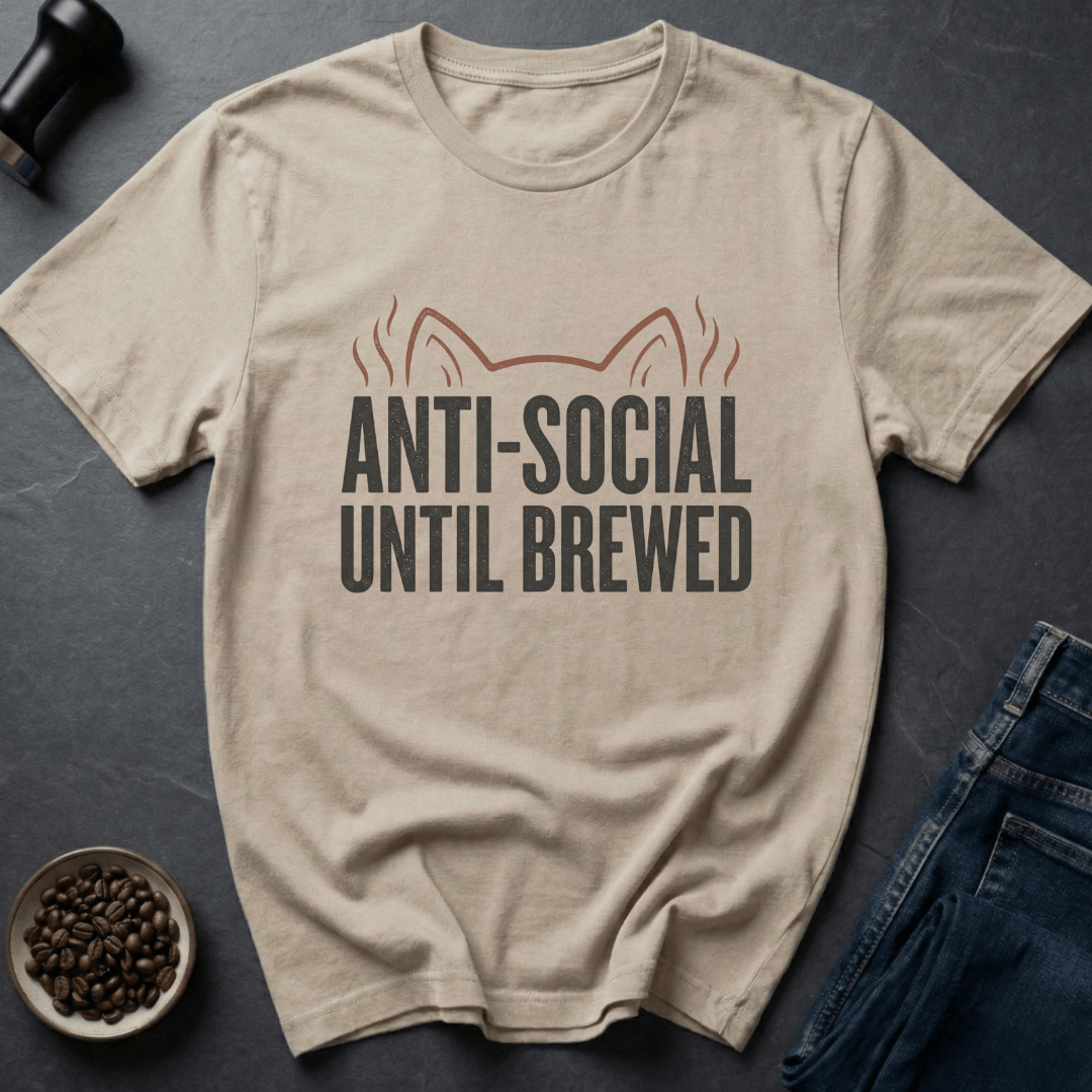 Coffee graphic Brew First T-Shirt in by Caffeine Dept