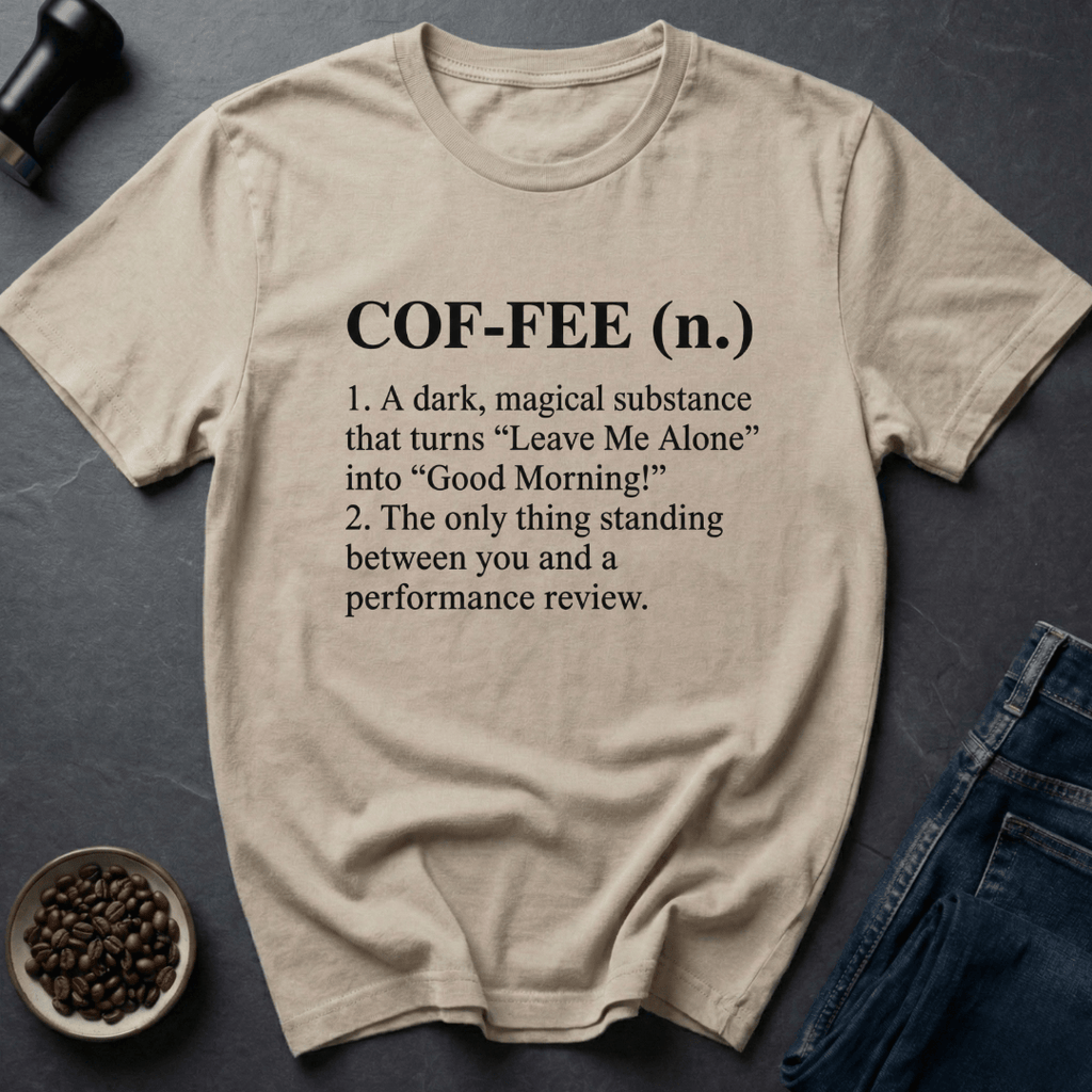Coffee graphic Coffee Definition T-Shirt in by Caffeine Dept
