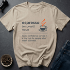 Coffee graphic Espresso Power T-Shirt in by Caffeine Dept