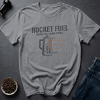 Coffee graphic Rocket Fuel T-Shirt in by Caffeine Dept