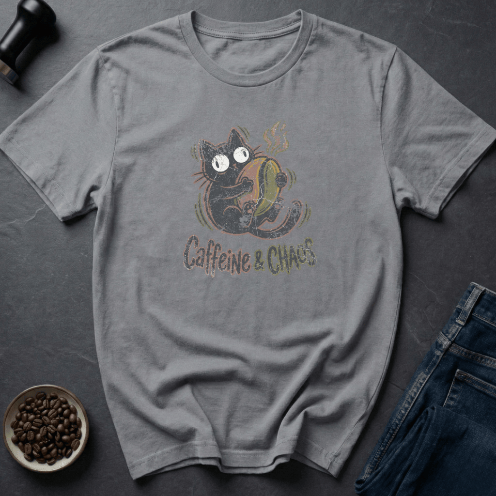 Coffee graphic Caffeine & Chaos T-Shirt in by Caffeine Dept