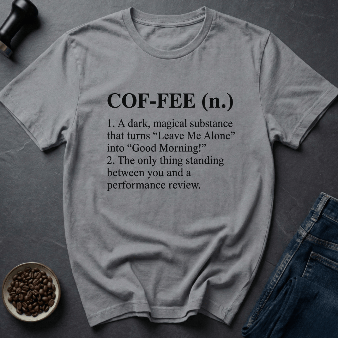 Coffee graphic Coffee Definition T-Shirt in by Caffeine Dept