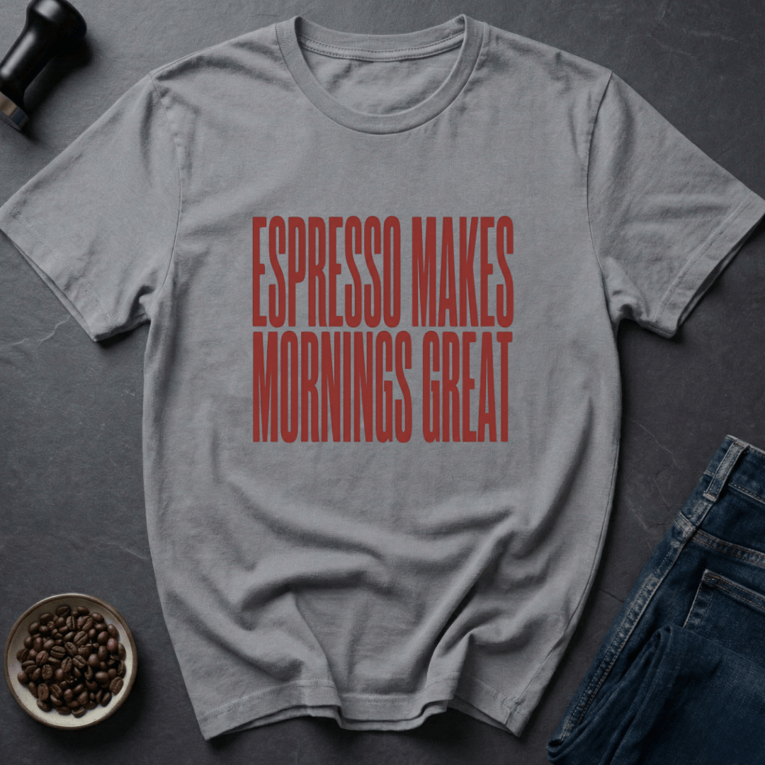 Coffee graphic Morning Fix T-Shirt in by Caffeine Dept