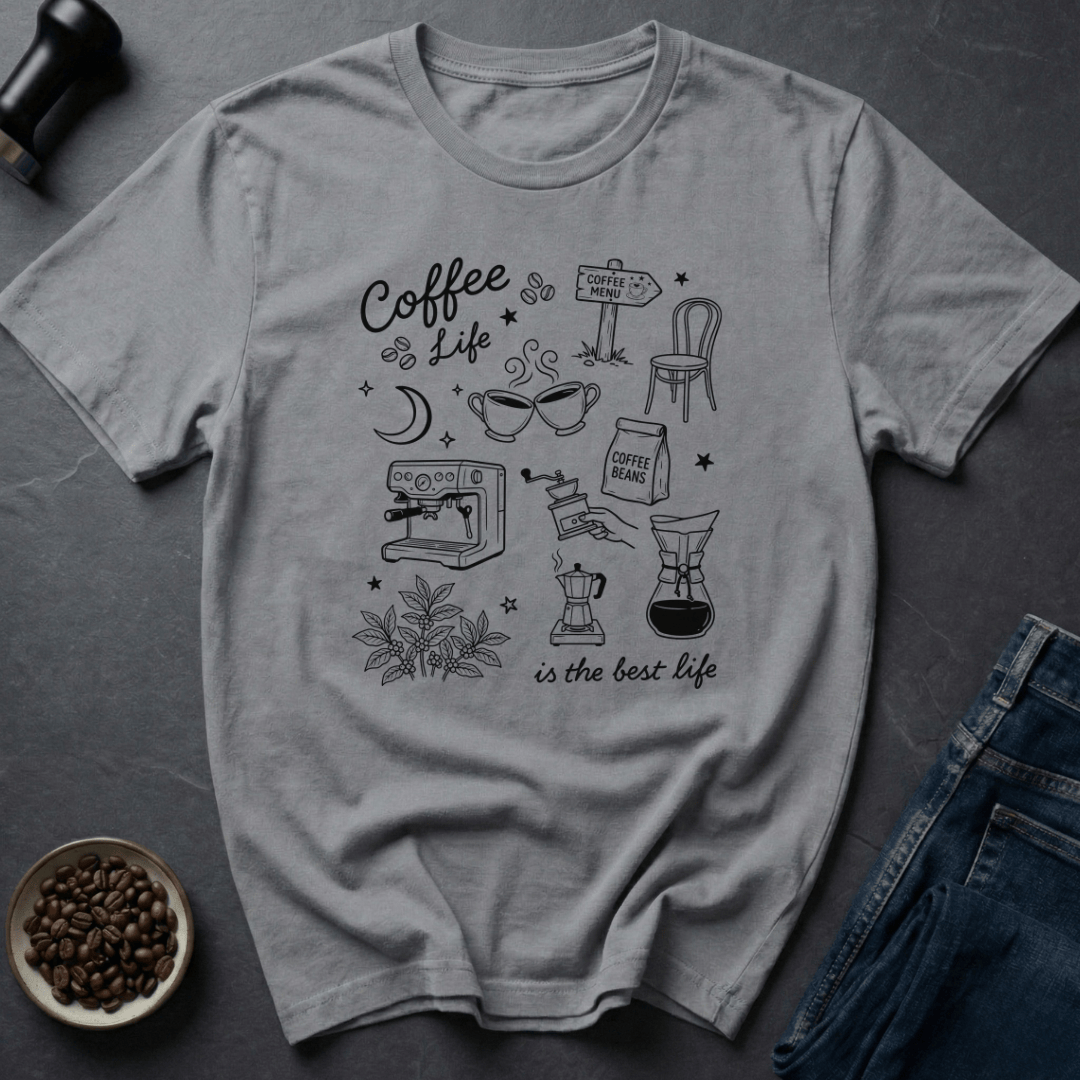 Coffee graphic Coffee Vibes T-Shirt in by Caffeine Dept