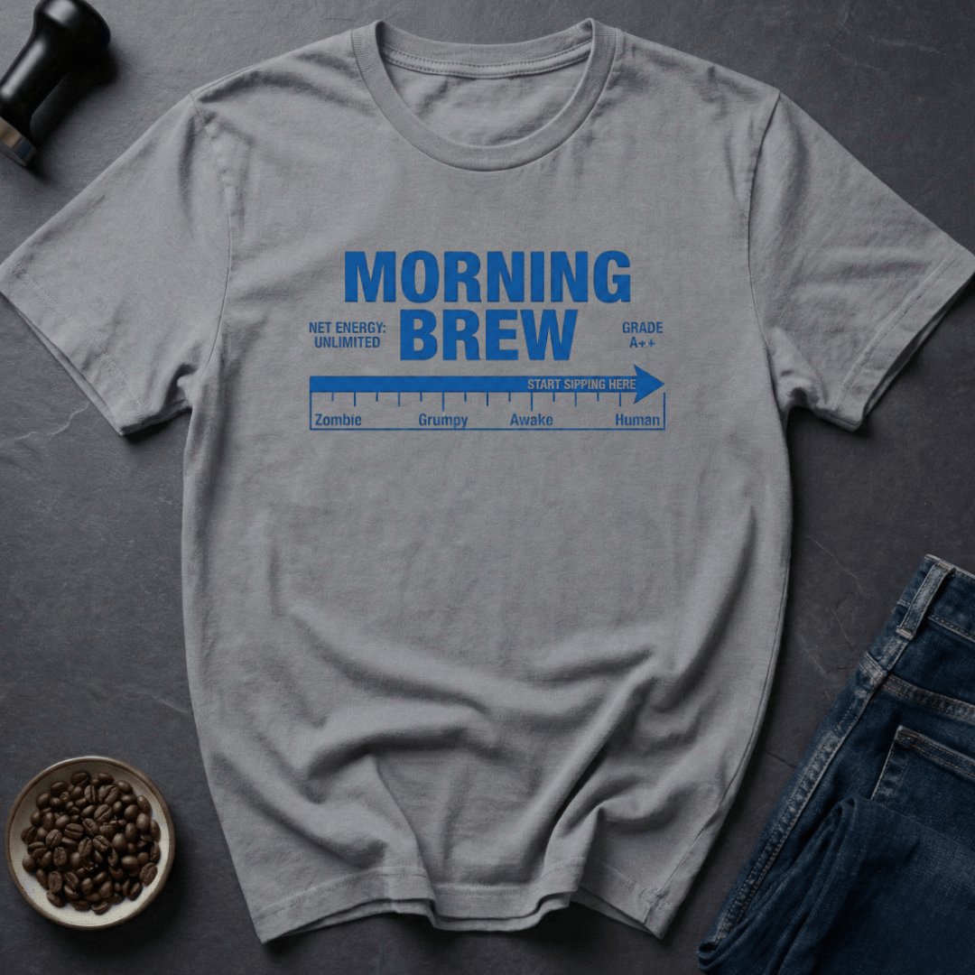 Coffee graphic Morning Brew T-Shirt in by Caffeine Dept