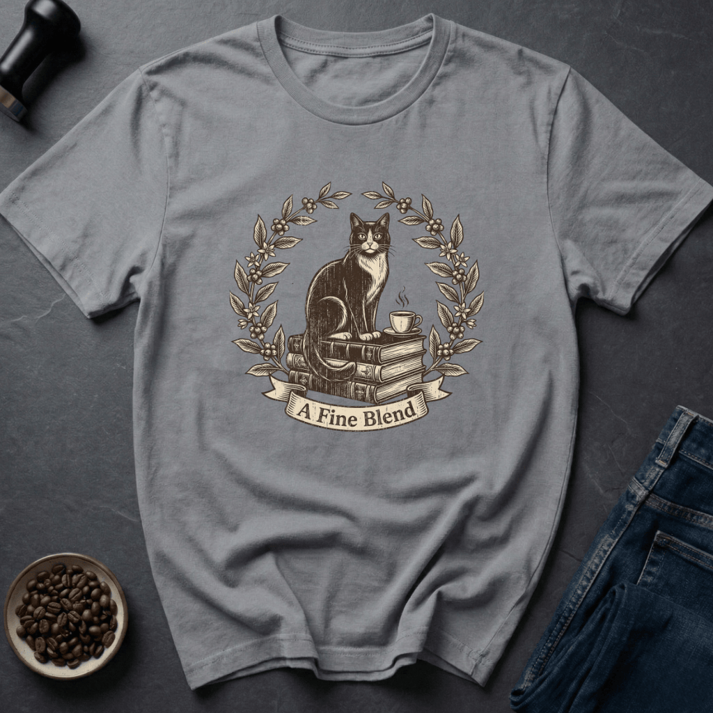 Coffee graphic Fine Blend T-Shirt in by Caffeine Dept