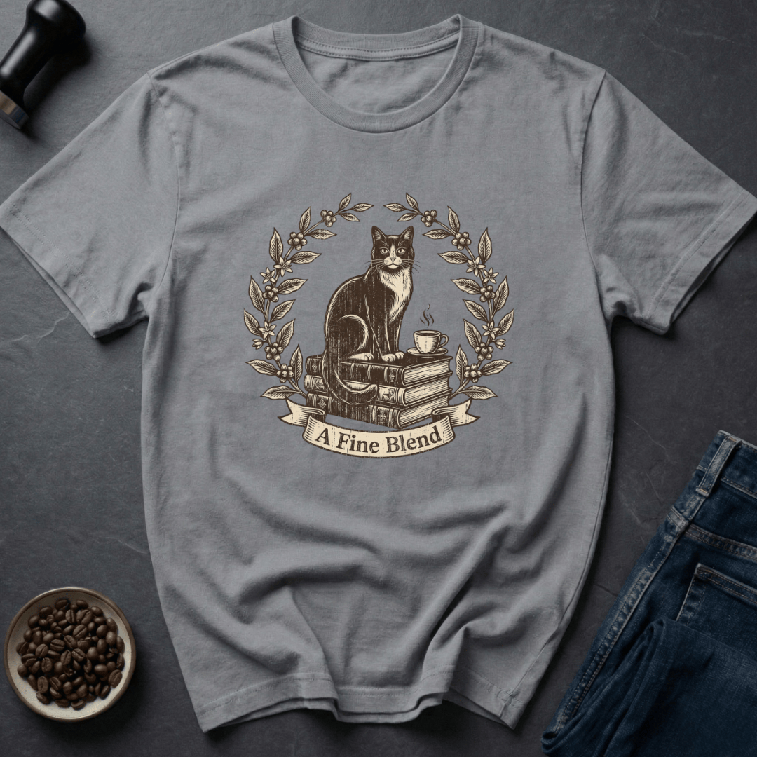 Coffee graphic Fine Blend T-Shirt in by Caffeine Dept