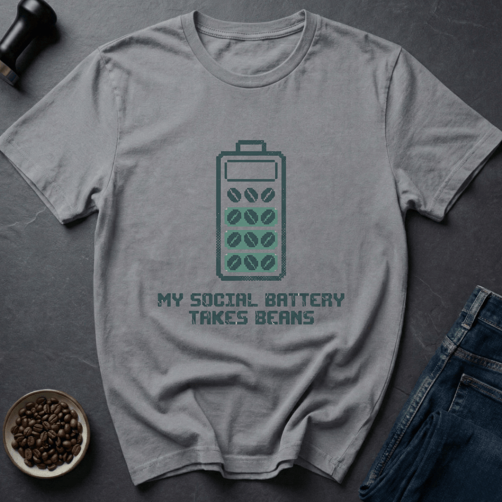 Coffee graphic Caffeine Charge T-Shirt in by Caffeine Dept